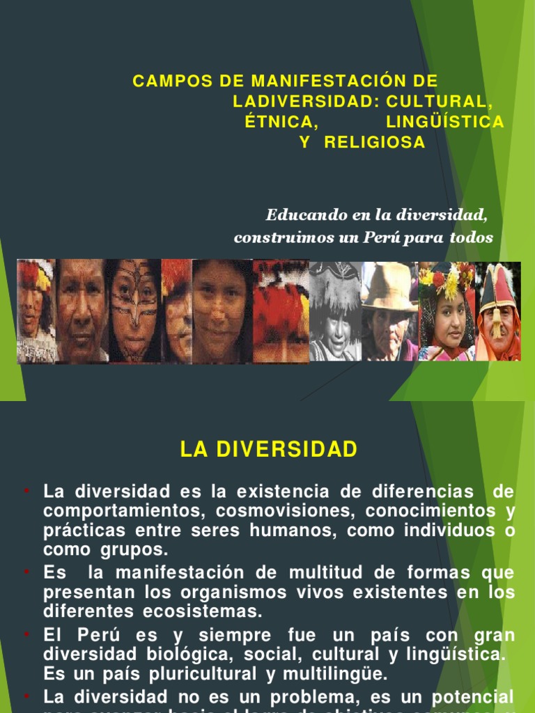 Diversidad Cultural y Étnica en Perú | PDF | Grupos étnicos | Pueblos ...
