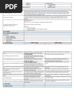 I.Objectives: School: Grade Level: 8 Teacher: Learning Area: English Teaching Dates and Time: Quarter: Fourth