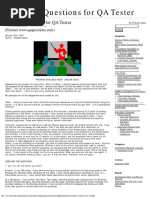 Interview Questions For QA Tester