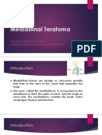 Mediastinal Teratoma: Maulidya Ayudika Dandanah, DR Thoracic, Cardiac and Vascular Surgery Division