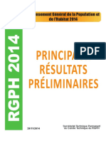 RGPH - Resultats Preliminaires