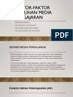 Faktor-Faktor Pemilihan Media Pengajaran