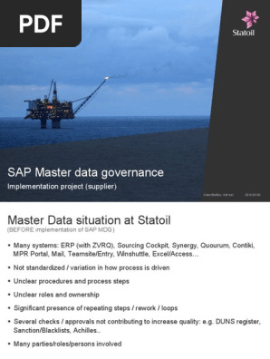 Masterdata Statoil 01461 Data Quality Sap Se