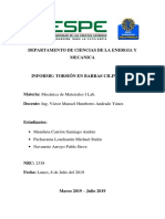 Informe Torsion en Barras Cilindricas