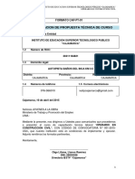 Propuesta Tecnica de Capacitacion en Construccion Civil PDF