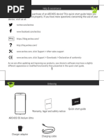 QSG ARCHOS 55 Helium Ultra Book PN115264 PDF