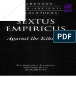 Sextus Empiricus Against - The - Ethicists (Bett) PDF