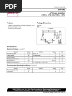 STK4191V Amplifier Datasheet | PDF | Power Supply | Amplifier
