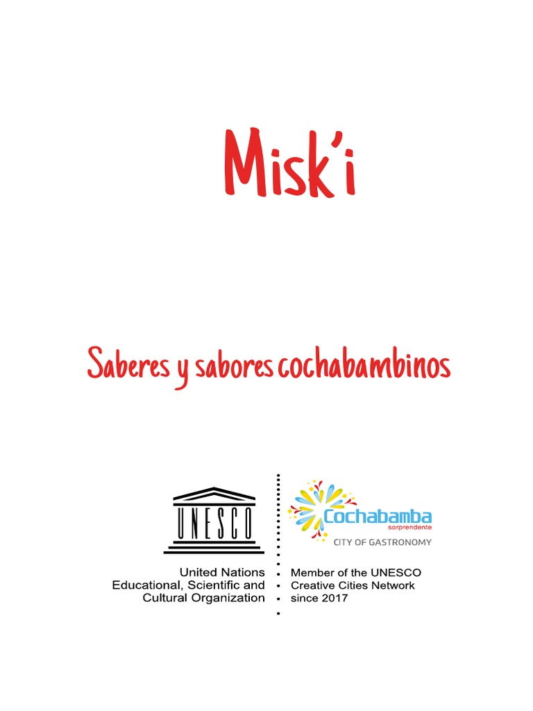 Misk'i: Saberes y sabores cochabambinos | PDF | Bolivia | Cocina de las ...