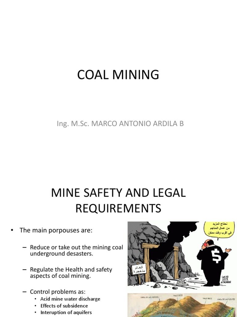 Coal Mining Ing M Sc Marco Antonio Ardila B Pdf Coal Mining Coal