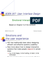 SOEN 357: User Interface Design: Emotional Interaction