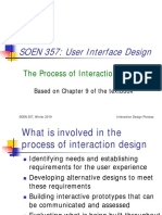 SOEN 357: User Interface Design: The Process of Interaction Design