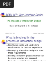 SOEN 357: User Interface Design: The Process of Interaction Design