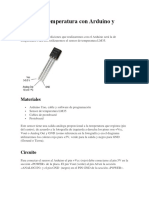 Midiendo Temperatura Con Arduino y LM35