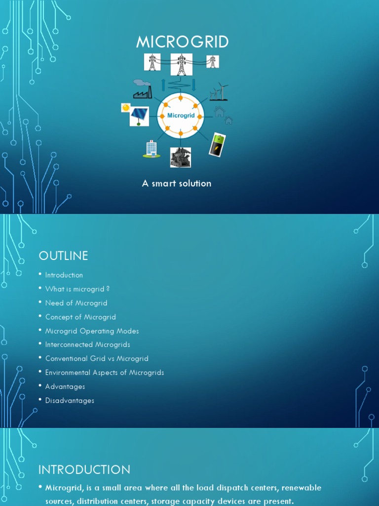 Microgrid A Smart Solution Pdf Distributed Generation Electrical
