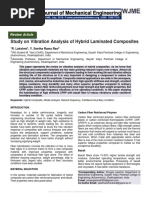 Study On Vibration Analysis of Hybrid Laminated Composites