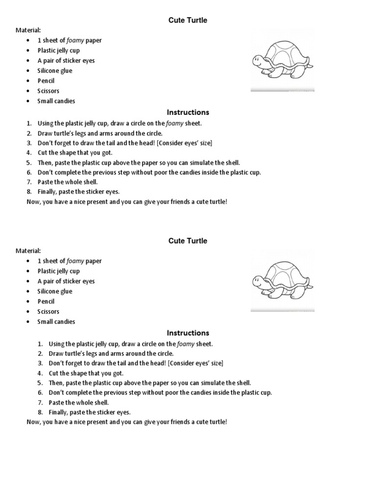 Cute Turtle | PDF