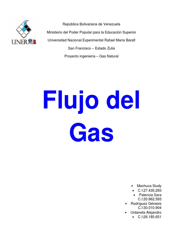 Flujo de Gas Natural en Tuberías | PDF | Gases | Líquidos
