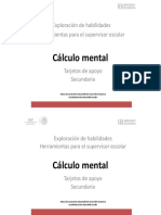 Cálculo Mental Tarjetero Secundaria Portada PDF