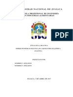 Primer Informe de Industrias Lacteas