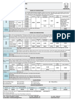 Honda City Sales (PVT) LTD (Kalma Chowk) +92 42 3584 1102 - 04 & 0311 111 5500 Price List W.E.F. 1st July, 2019 (All Prices in PKR)