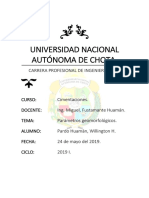 Informe - Parametros Geomorfologicos