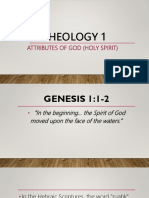 Theology 1: Attributes of God (Holy Spirit)