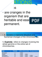 Mutations - Are Changes in The Organism That Are Heritable and Essentially Permanent