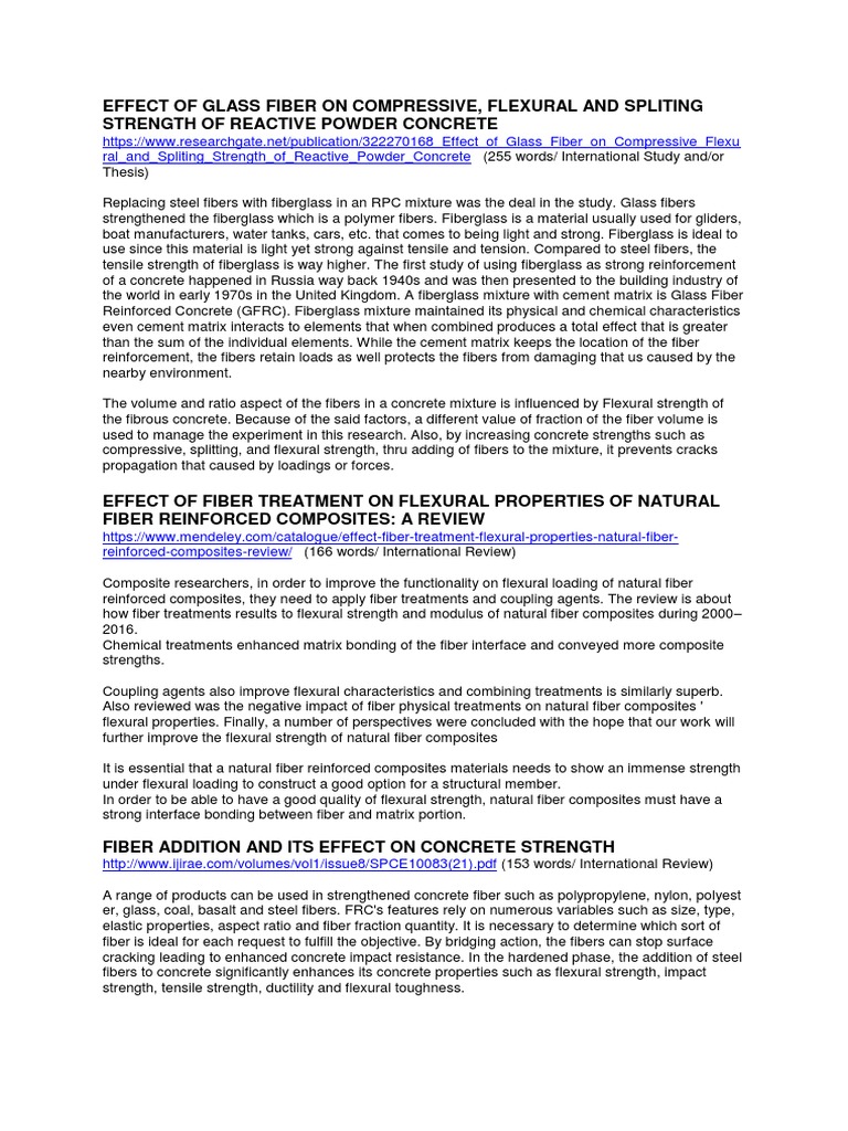 RRL Flexural Strength PDF Composite Material Fiberglass