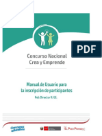 Manual de usuario para inscripción de participantes 2019