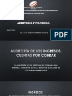 Auditoría de Los Ingresos Cuentas Por Cobrar