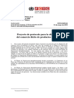 Proyecto de Protocolo para La Eliminación Del Comercio Ilícito de Productos de Tabaco