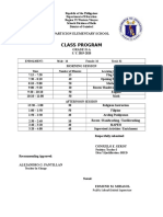 Class Program Consuelo 2019 2020