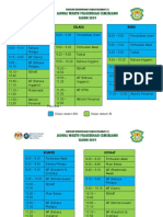 Jadual Waktu Pra c 2019