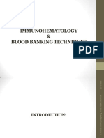 Immunohematology and Blood Banking Techniques PDF