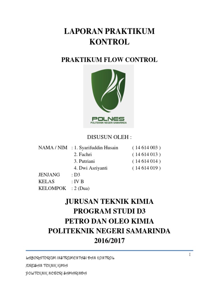 Praktikum Kontrol Aliran dengan PID | PDF