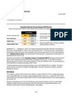 2Q18 Caterpillar Inc. Results