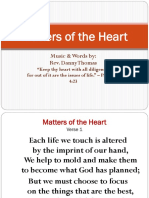 Matters of The Heart: Music & Words By: Rev. Danny Thomas