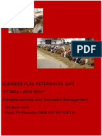 Bussines Plan PT Maju Jaya Beef - Fajar Tri Prasetia (55118110013)