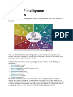 9 Types of Intelligence - Infographic