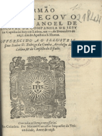 Sermão Que Pregou o Padre Manoel de Escovar... Na Capella Del Rey Em Lisboa, Em 21 de D...Arcebispo de Lisboa.... - Em Coimbra