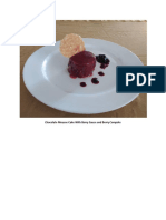 Chocolate Mousse Cake With Berry Sauce and Berry Compote