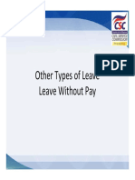 Other Types of Leave - Special Leave - LWOP July 20, 2016 Mlbaduria