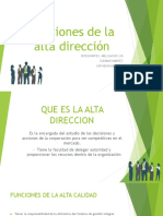 Funciones de La Alta Direccion