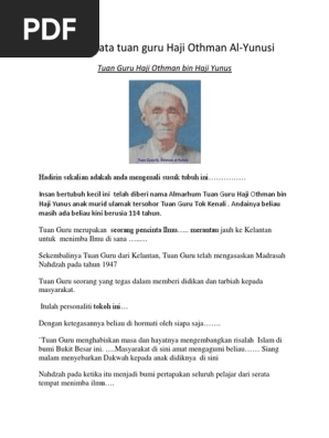Biodata Tuan Guru Haji Othman Al Pdf