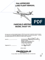 Faaapproved Airplane Flight Manual: Fairchild