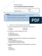 Prueba Ciencias Naturales 7 Microorganismos Coef 2