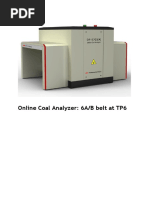 Online Coal Analyzer: 6A/B Belt at TP6