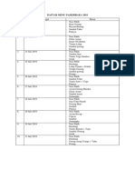 Daftar Menu Paskibraka 2019