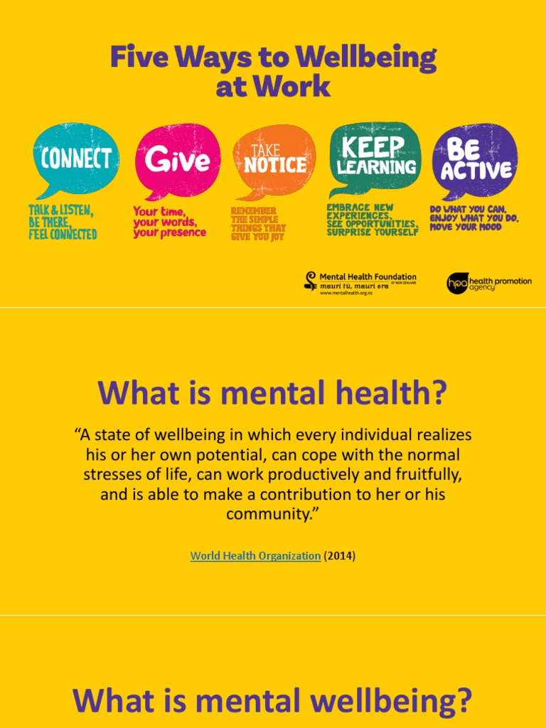 Five Ways to Enhance Workplace Wellbeing | PDF | Mental Health | Well Being